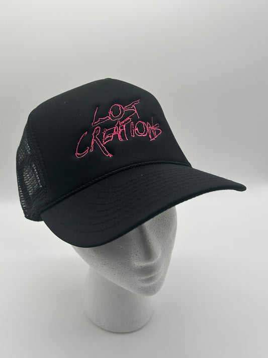 Pink and Black LC Trucker